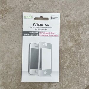 iVisor AG Screen Protector for iPhone 4/4S - White
